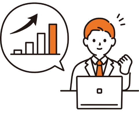 お客様案内をするスタッフイラスト