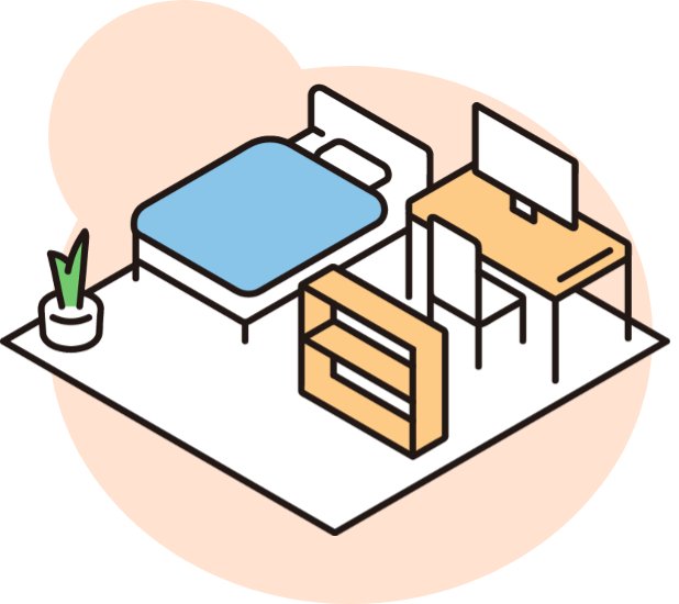 部屋のイラスト